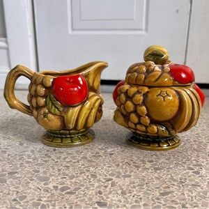 60s Ardco Sugar and Creamer Set Made in Japan
